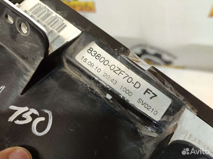 Панель приборов Toyota Corolla e150