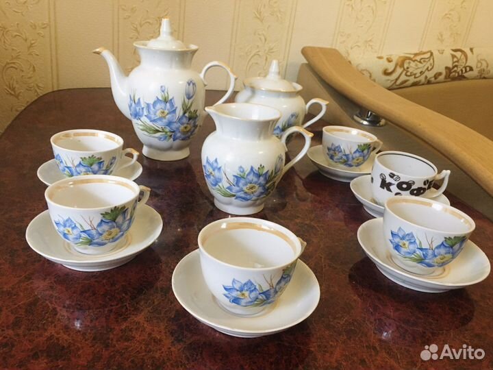 Чайный керамический сервиз СССР