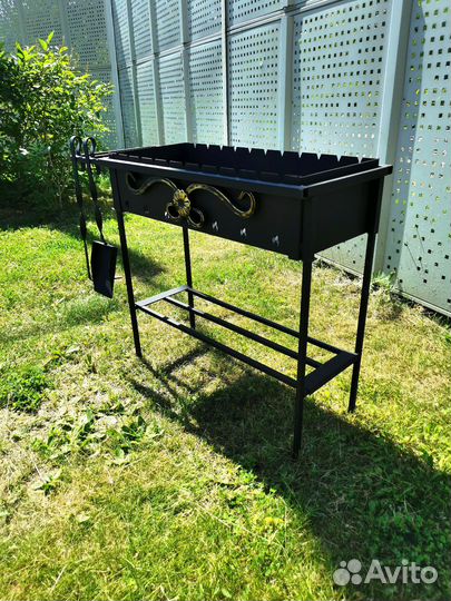 Мангал разборный усиленный комплект к+с