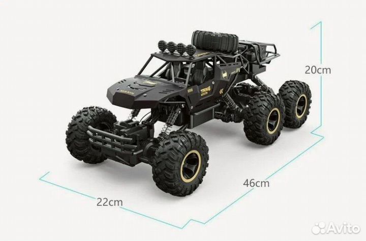 6-ти колёсный внедорожник 6WD на радиоуправлении