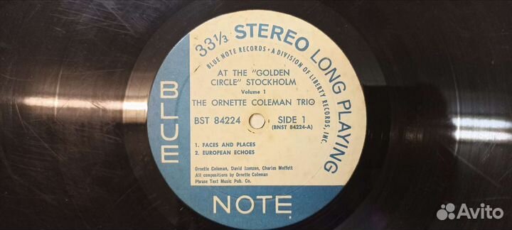 Виниловая грампластинка TheOrnette ColemanTrio,USA
