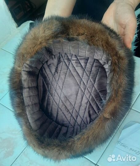 Норковая шапка мужская 57 р