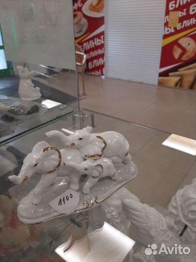 Статуэтка слоны семья