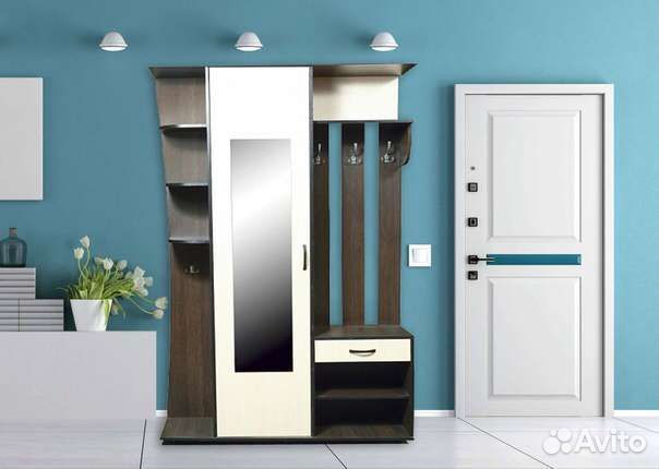 Вешалка в прихожую с зеркалом