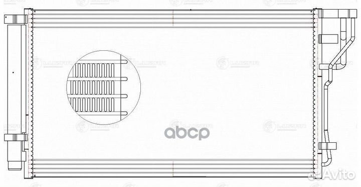 Радиатор кондиционера lrac08125 luzar