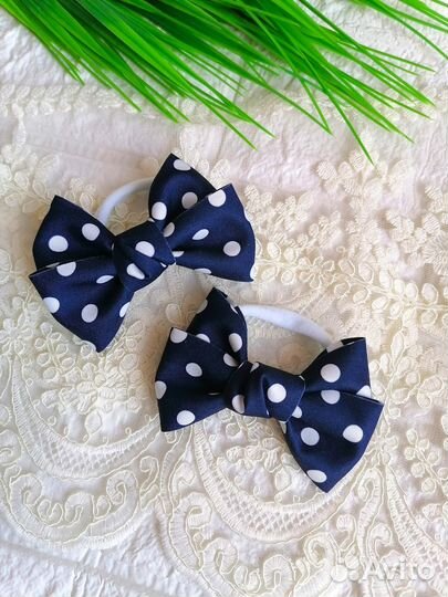 Банты для волос, ручная работа