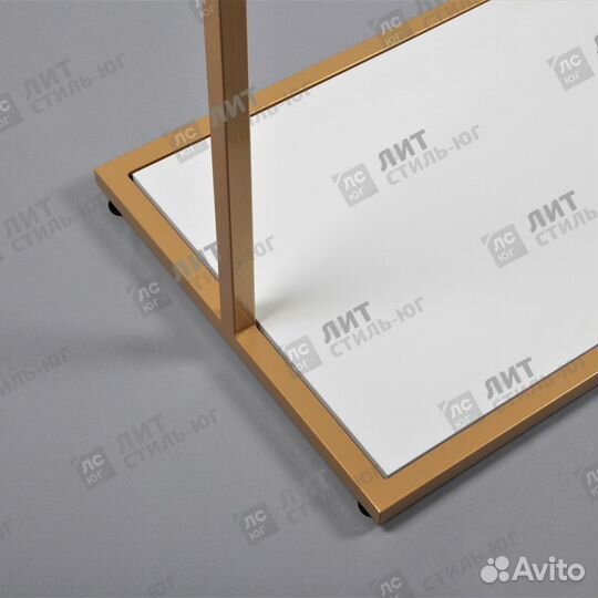 Вешало стойка напольное для одежды с полкой