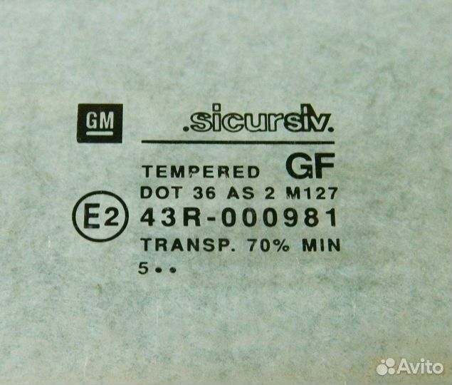Стекло двери передней левой Opel Corsa B