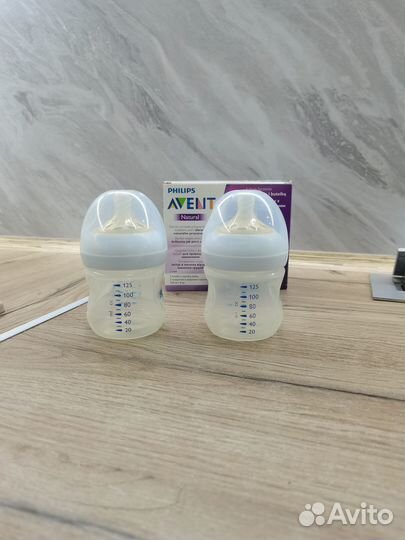 Бутылочки Avent Natural +2 соски к ним