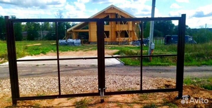 Ворота откатные от производителя с калиткой