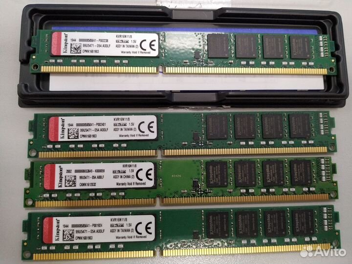 Оперативная память Kingston KVR16N11/8 DDR3 8gb