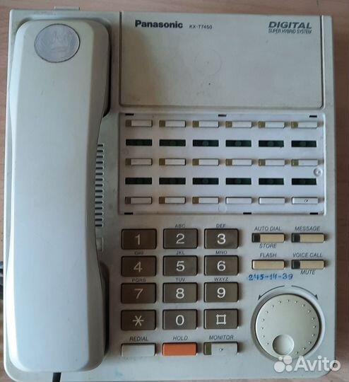 Panasonic цифовой телефон kx-t7633 с панелью