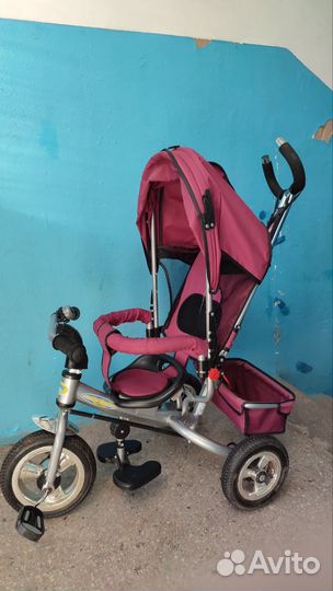 Трехколесный велосипед коляска