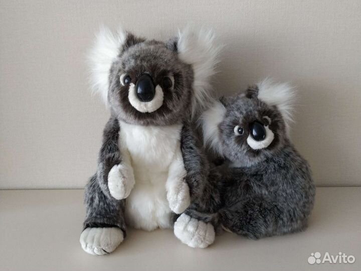 Мягкая игрушка коала мама с малышом
