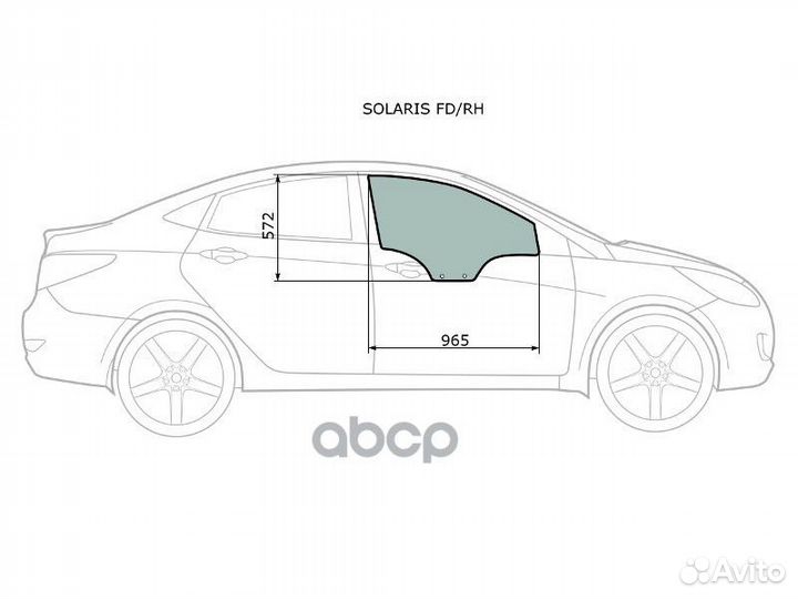 Стекло двери solarisfdrh XYG