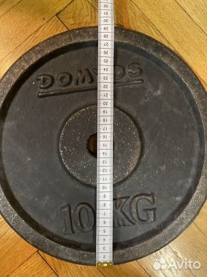 Блин Dymos 10кг. Посадочный диаметр 31мм