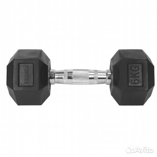 Гантель torres 6 кг, PL51906, металл в