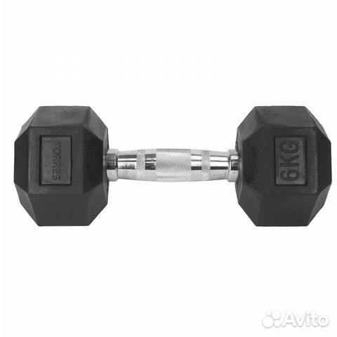 Гантель torres 6 кг, PL51906, металл в