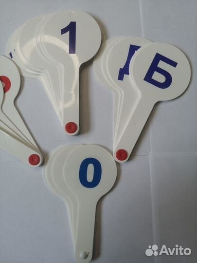 Веер букв, цифр, касса букв, слогов, счета