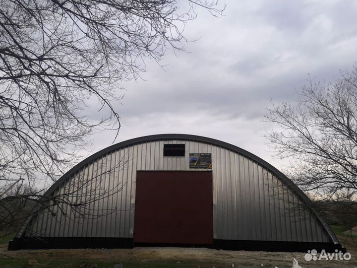 Ангар арочный под ключ