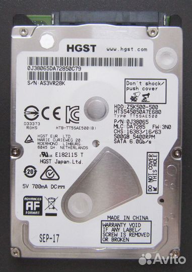 Жесткие диски HDD SSD 2,5