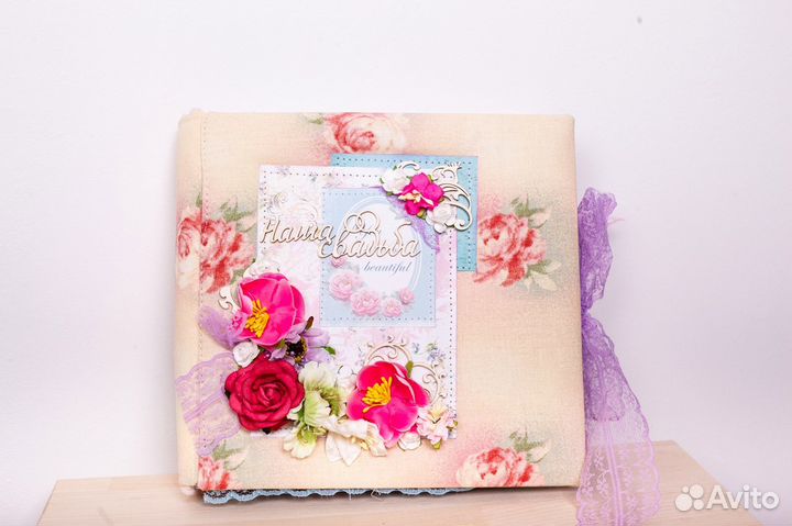 Свадебный альбом ручной работы