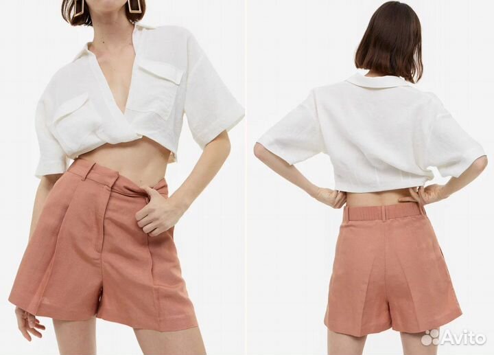 Шорты. Лён. Zara и Н&М