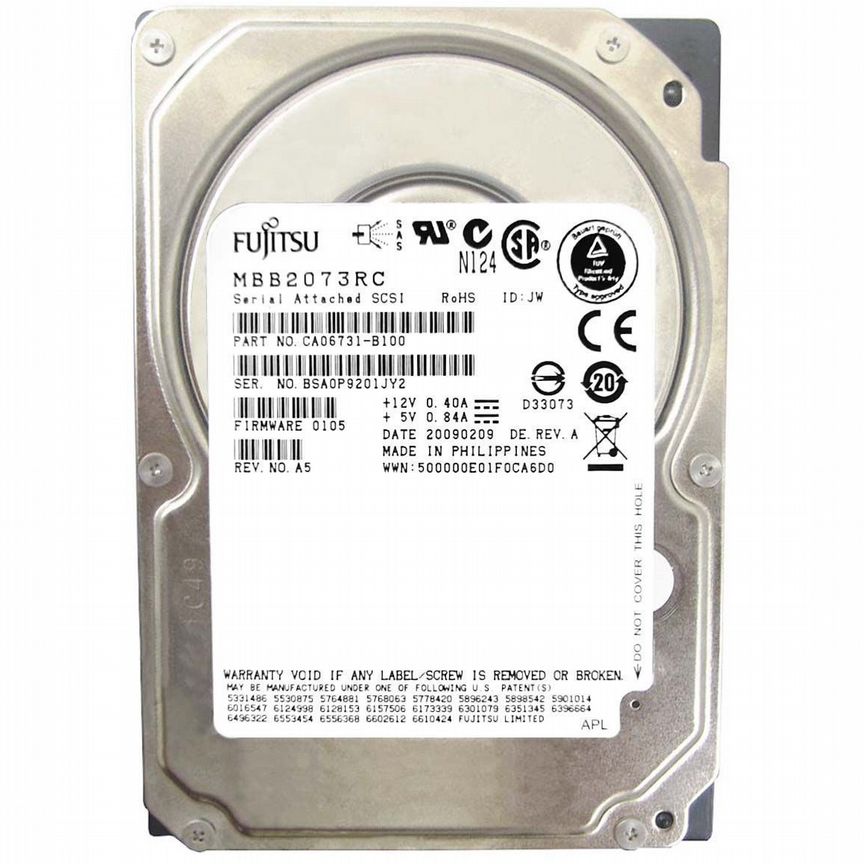 [MBB2073RC] Жесткий Диск Fujitsu 73gb Sas 2,5" Hdd Mbb2073rc