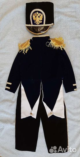 Карнавальный новогодний костюм богатырь гусар