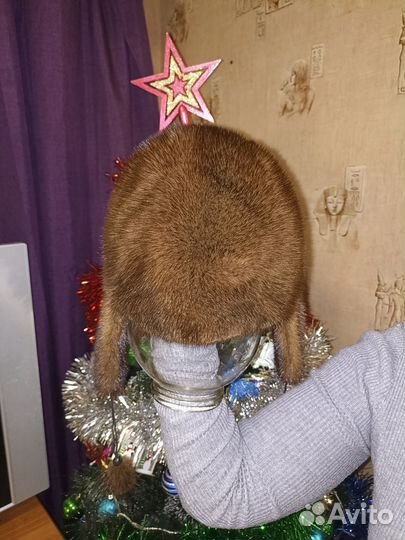 Шапка норковая 58 размер женская