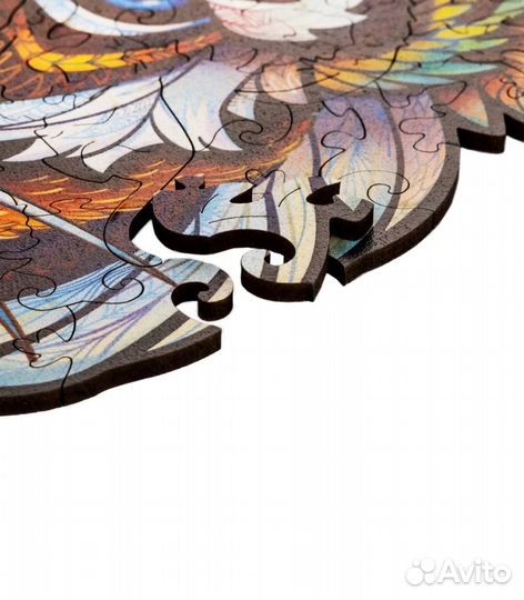 Фигурный пазл Unidragon, Милый Тигр, размер Medium