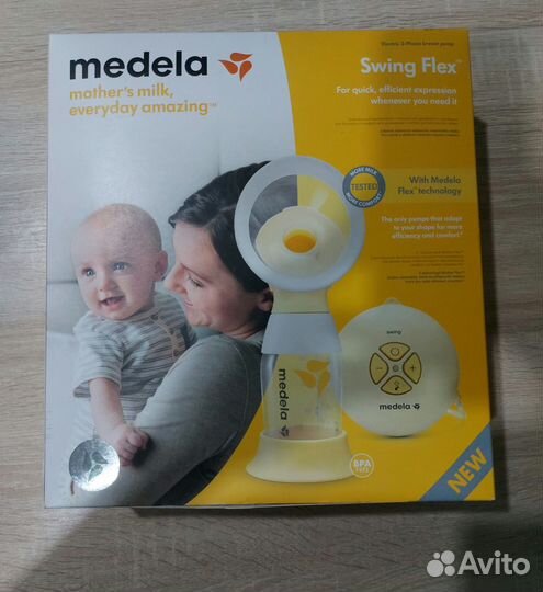 Молокоотсос medela swing flex электрический