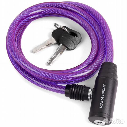 Велозамок 8*1200мм, тросик Vinca Sport