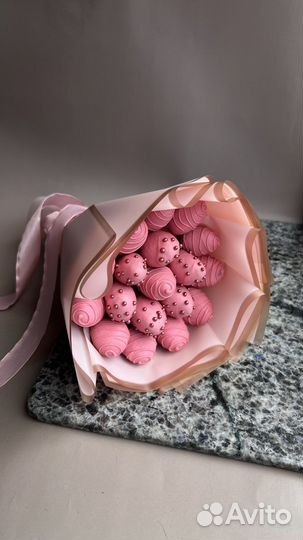 Букет и клубника в шоколаде съедобные букеты