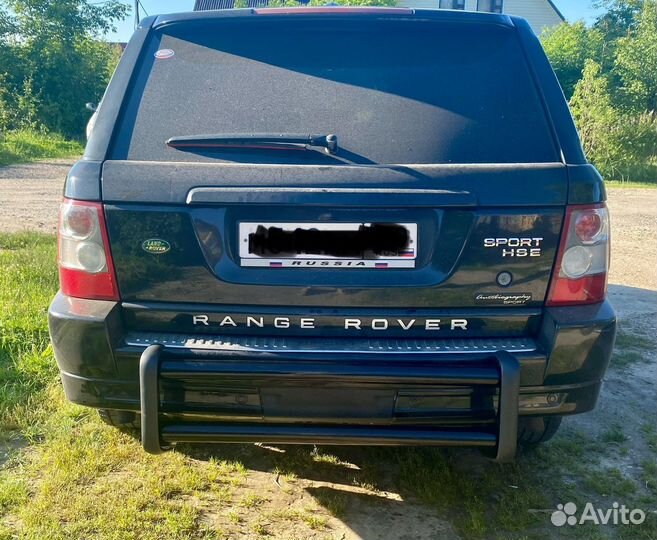 Защита бампера land rover range rover, sport