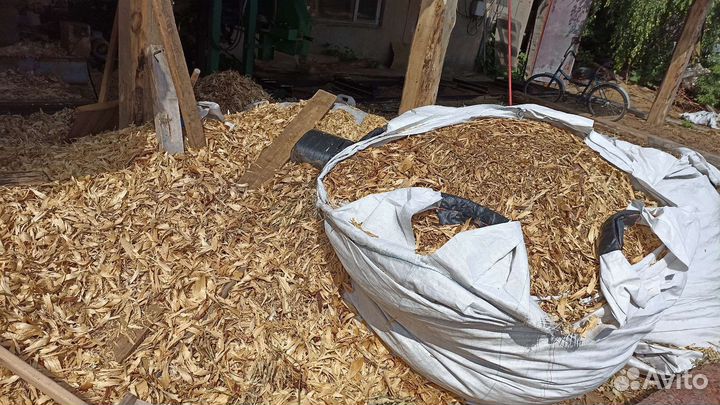 Опилки стружка в мешках