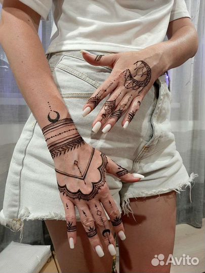 Татуировка временная и мехенди - роспись тела хной