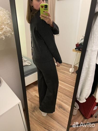 Шерстяной костюм женский mango