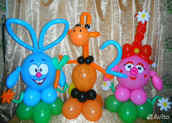 Забавные зверюшки-игрушки из воздушных шариков