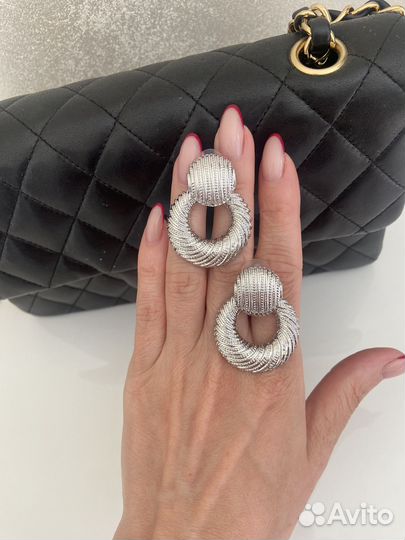 Bottega veneta серьги классика