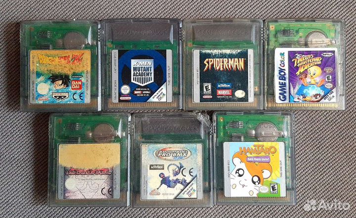 Картриджи на Gameboy, GBA, GBC