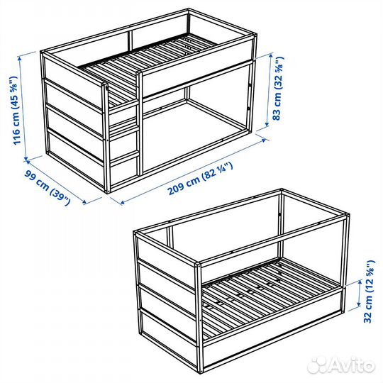 Детская кровать IKEA