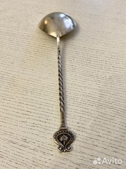 Ложка серебряная Салатная 916 проба, позолота