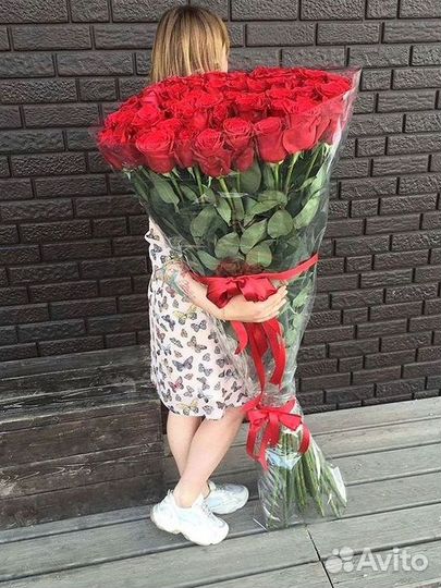 Высокие розы 150 160 170 180 190см доставка Москва