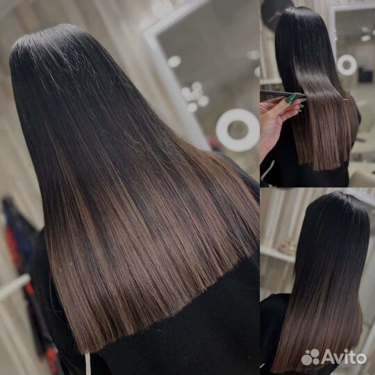 Наращивание волос на дому