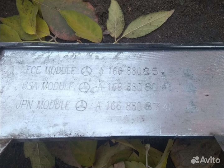 Накладка бампера мерседесml w166