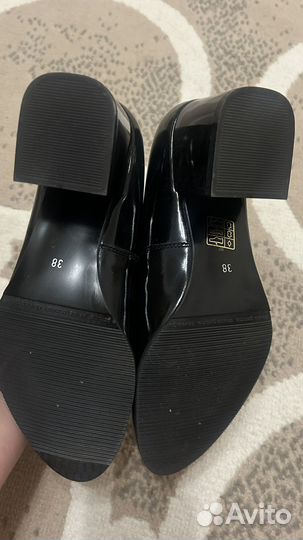 Туфли женские 38 размер натуральная кожа черные