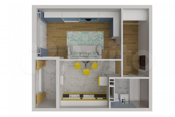 1-к. квартира, 37,9 м², 5/9 эт.