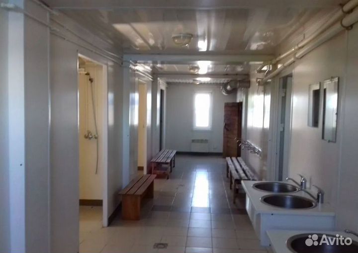 Модульное здание (баня/сауна)