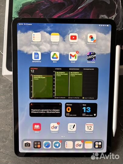 Планшет apple iPad со стилусом